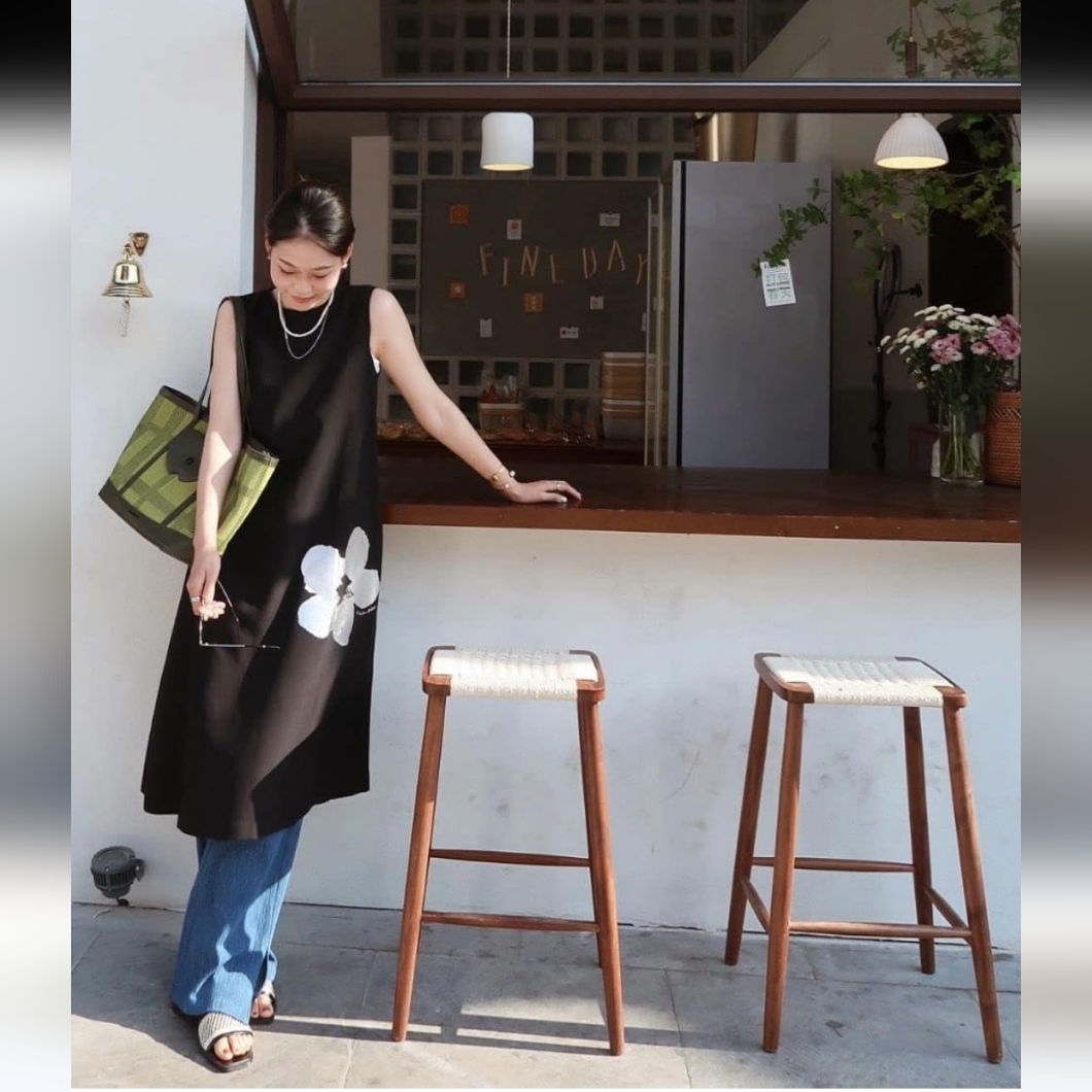 Amazing Song Tote Bag, Shoulder Handbag Top Handle Leather Woven Green